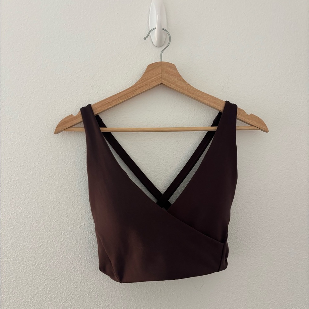 CSB sports bra in dark brown